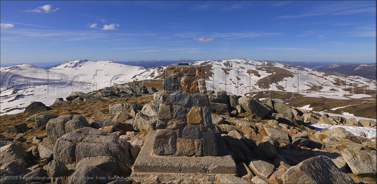 Peter Bellingham Photography View from Summit Kosciuszko NP - NSW T (PBH4 00 10610)